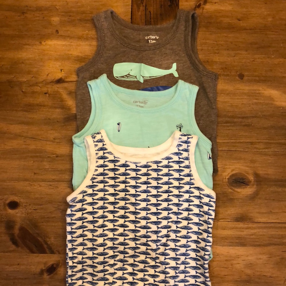 Set of three - 12month tank top onesies